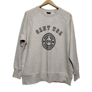 Gant Oversized GANT USA‎ Crew Neck Sweatshirt Women's M Preppy